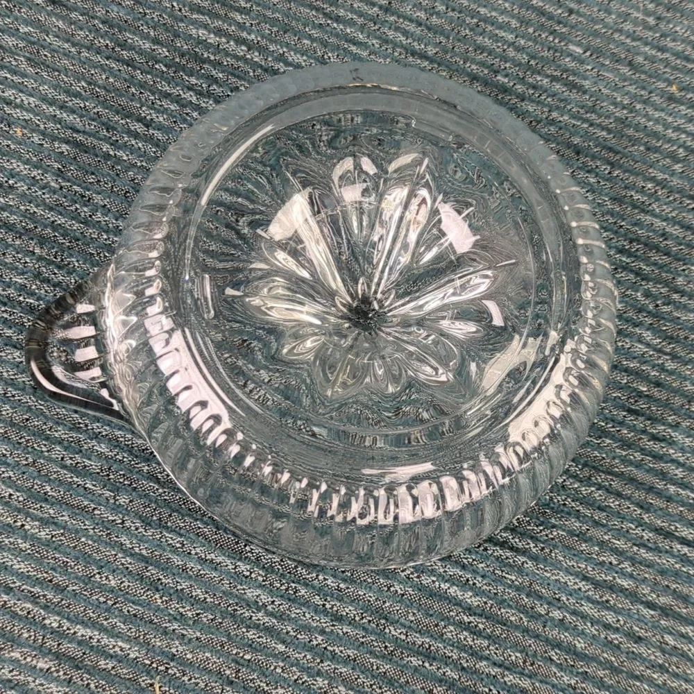 Vintage Glass Citrus Juicer Bowl